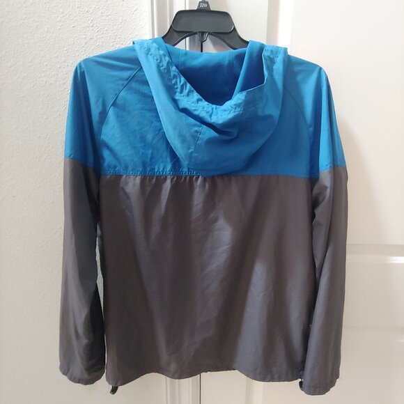 Walt Disney World 1971 Full Zip Hooded Rain Jacket Blue Gray Medium - Picture 4 of 4